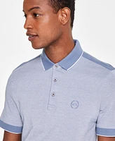 A|X Armani Exchange Men's Cotton Heathered Pique Polo