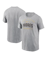 Nike Men's Heather Gray San Diego Padres Home Team Athletic Arch T-Shirt