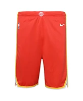 Nike Big Boys and Girls Red Atlanta Hawks Swingman Performance Shorts – Icon Edition