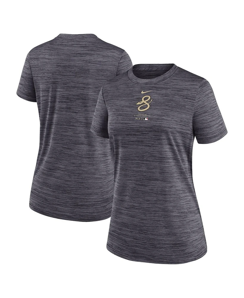 Nike Women's Charcoal Arizona Diamondbacks City Connect Practice Velocity T-Shirt