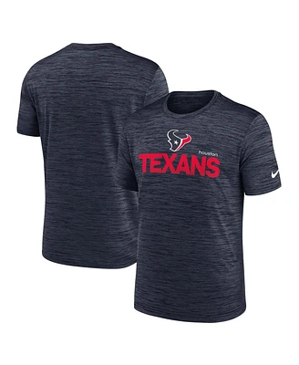 Nike Men's Navy Houston Texans Blitz Velocity Modern Performance T-Shirt