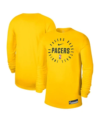 Nike Men's Gold Indiana Pacers 2024/25 Legend On-Court Practice Long Sleeve T-Shirt