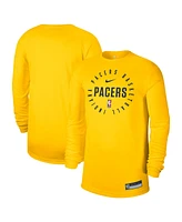 Nike Men's Gold Indiana Pacers 2024/25 Legend On-Court Practice Long Sleeve T-Shirt