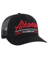 '47 Brand Men's Black Arkansas Razorbacks Garner Trucker Adjustable Hat