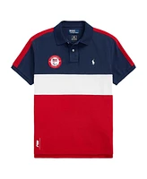 Polo Ralph Lauren Men's and Women's Navy/Red Team Usa Paris 2024 Summer Paralympics Village wear Color-Block Clarus Polo