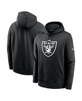 Nike Men's Black Las Vegas Raiders Club Logo Pullover Hoodie