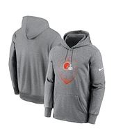 Nike Men's Heather Gray Cleveland Browns Icon Performance Pullover Hoodie