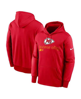 Nike Men's Red Kansas City Chiefs Performance Pullover Hoodie