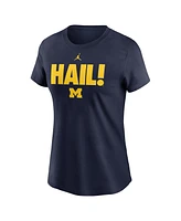 Jordan Women's Navy Michigan Wolverines Local Ultimate Chant T-Shirt