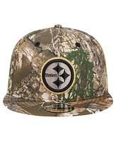 New Era Men's Realtree Camo Pittsburgh Steelers Active 9FIFTY Snapback Hat