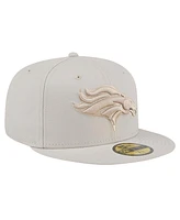 New Era Men's Stone Denver Broncos Color Pack 59FIFTY Fitted Hat