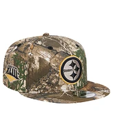 New Era Men's Realtree Camo Pittsburgh Steelers Active 9FIFTY Snapback Hat