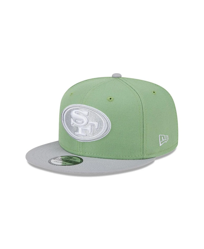 New Era Men's Green/Gray San Francisco 49ers Two-Tone Color Pack 9FIFTY Snapback Hat