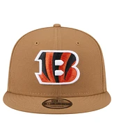 New Era Big Boys and Girls Brown Cincinnati Bengals Color Pack Side Patch 9FIFTY Snapback Hat