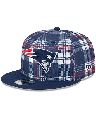 New Era Men's Navy New England Patriots 2024 Sideline Statement 9FIFTY Snapback Hat