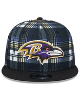 New Era Men's Black Baltimore Ravens 2024 Sideline Statement 9FIFTY Snapback Hat