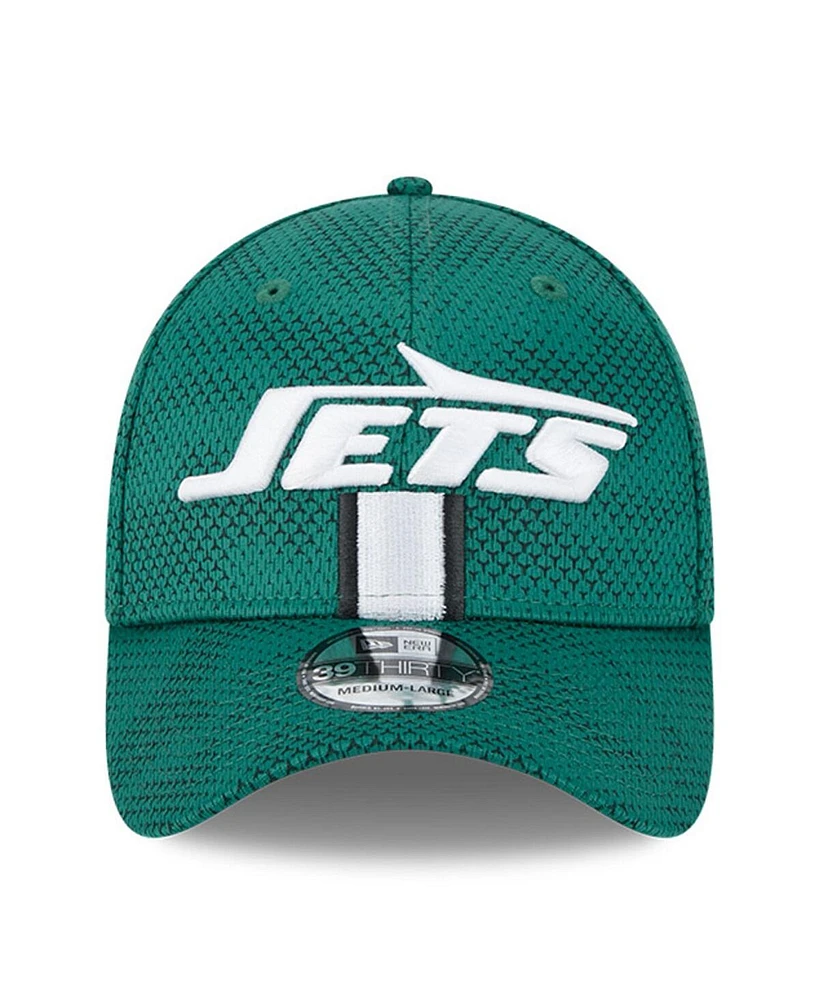 New Era Men's Green New York Jets 2024 Sideline 39THIRTY Flex Hat