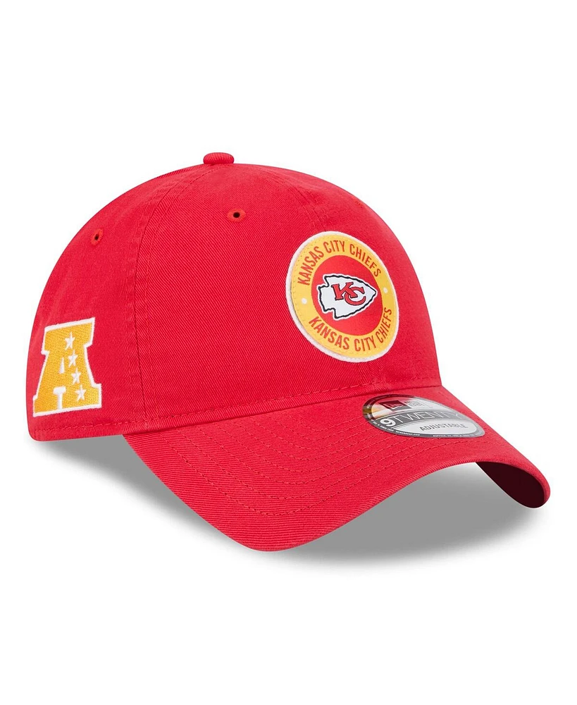 New Era Men's Red Kansas City Chiefs 2024 Sideline 9TWENTY Adjustable Hat