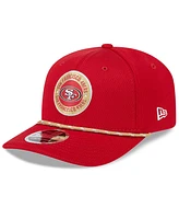 New Era Men's Scarlet San Francisco 49ers 2024 Sideline 9SEVENTY Stretch-Snap Hat