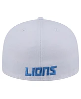 New Era Men's White Detroit Lions Omaha 59FIFTY Fitted Hat