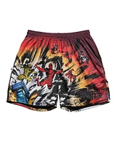 Chalk Line Men's Red Deadpool Wolverine Explosion Retro Shorts