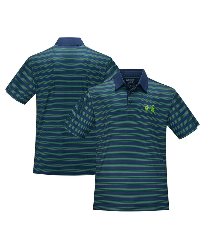 Section 119 Men's Green The Grateful Dead Turtles All-Over Stripes Polo