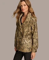 Donna Karan New York Women's Metallic Jacquard Jacket