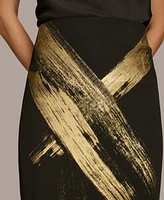 Donna Karan New York Women's Metallic-Print Skirt