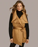 Donna Karan New York Women's Belted Puffer Vest