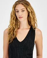 Guess Women's Janine Rhinestone Sleeveless Sweater