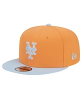 New Era Men's Orange New York Mets Spring Color Two-Tone 9FIFTY Snapback Hat