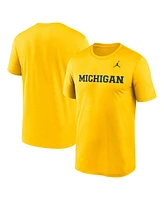 Jordan Men's Michigan Wolverines Primetime Legend Wordmark T-Shirt