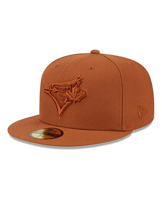 New Era Men's Brown Toronto Blue Jays Spring Color 59FIFTY Fitted Hat