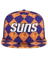 New Era Men's Purple Phoenix Suns Seeing Diamonds A-Frame Trucker 9FIFTY Snapback Hat