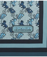 Coach Women's Horse and Carriage Print Silk Square Scarf