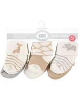 Luvable Friends Baby Boys Unisex Baby Newborn and Baby Socks Set, Safari 12-Piece, 0-3 Months