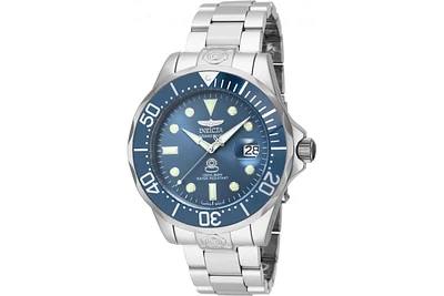 Invicta Men's Pro Diver Automatic 3 Hand Metallic Blue Dial Stainless Steel Bracelet Watch