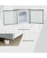 Mini Upright Freezer, 1.1 Cu.Ft, Compact, Removable Shelves, Reversible Door