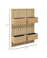 4-Box Raised Garden Bed with Trellis
