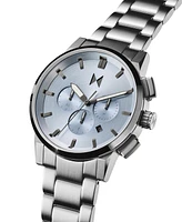 Mvmt Men's Chrono Ii Silver Stainless Steel Watch 44mm