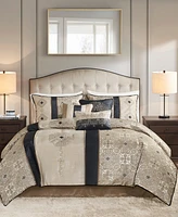 Madison Park Donovan Jacquard Medallion 7-Pc. Comforter Set