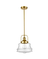 Moose Modern Schoolhouse Brass Gold Pendant Light Fixture