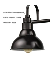 Moose Farmhouse Bath Vanity Wall Light 3-Light Barn Sconce Oil Rubbed Bronze