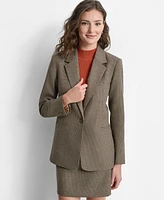 Dkny Petite Notched-Collar One-Button Blazer