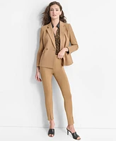 Dkny Petite Notched-Collar Double-Breasted Blazer