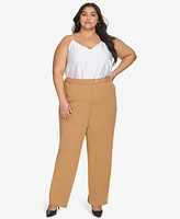 Calvin Klein Plus High Rise Straight Leg Pants