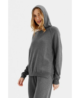 Chinti and Parker Women's & Wool Cashmere Luxe Lounge Boxy Hoodie