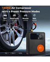 Sugift Jump Starter with Air Compressor 2000A 12V Car Battery with 150PSI Digital Tire Inflator