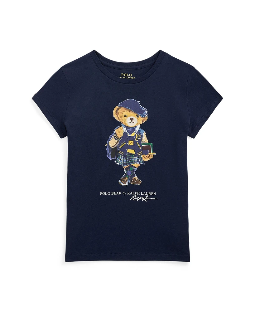 Polo Ralph Lauren Big Girls Bear Cotton Jersey Tee