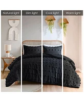 Intelligent Design Lucy Clip Jacquard 3-Piece Duvet Cover Set